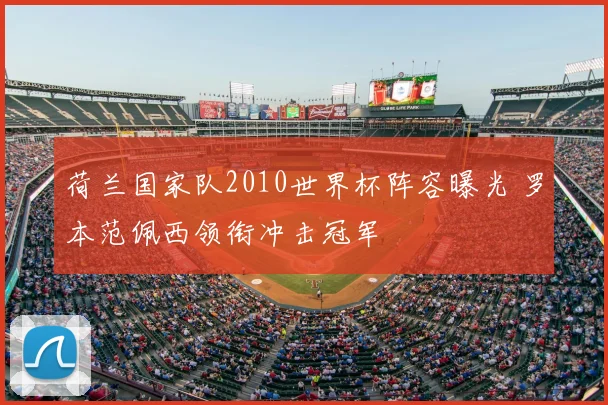 荷兰国家队2010世界杯阵容曝光 罗本范佩西领衔冲击冠军